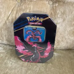Pokemon Cards Crown Zenith Galarian Moltres Tin New Sealed 4 Booster Packs - Image 1
