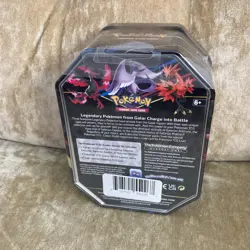 Pokemon Cards Crown Zenith Galarian Moltres Tin New Sealed 4 Booster Packs - Image 2