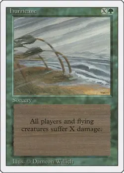 Hurricane Revised Edition Uncommon NM Magic: The Gathering Normal - Image 1