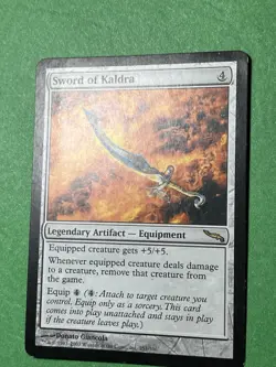 **Sword of Kaldra** ~Mirrodin~ MTG: Magic the Gathering, Moderate Play (MP) - Image 2
