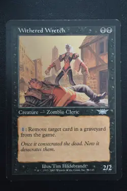 Magic The Gathering MTG WITHERED WRETCH Legions LP Lightly Played - Image 1