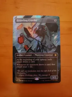 Scrawling Crawler (Borderless) (Mana Foil) Foundations Foil - NM - Image 1
