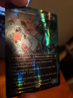 Scrawling Crawler (Borderless) (Mana Foil) Foundations Foil - NM - Image 2