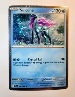 Suicune 026/094 Phantasmal Flames Cosmos Holo Knockout Exclusive Pokemon TCG NM - Image 1