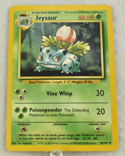 Pokemon TCG Ivysaur Base Set Uncommon #30/102 Vintage 1999 - Image 1
