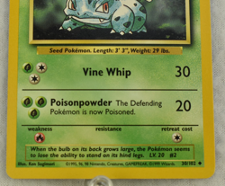 Pokemon TCG Ivysaur Base Set Uncommon #30/102 Vintage 1999 - Image 3