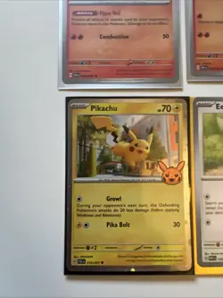 Charmeleon, Charmander, Pikachu & Eevee 4 Card Pokemon Lot 2024 & 2023 - Image 5