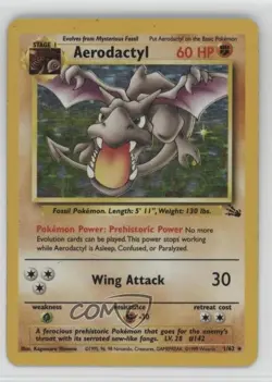 Aerodactyl Holo Pokemon Fossil #1 1999 - Image 1