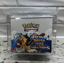 Pokemon XY Evolutions Booster Box W/Acrylic Case. - Image 1