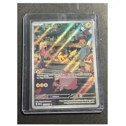 Pokemon Pikachu Illustration Rare Full Art Holo 173/165 Scarlet & Violet 151 - Image 1