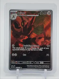 SCIZOR 2023 POKEMON OBSIDIAN FLAMES ILLUSTRATION RARE 205/197 Q5537 - Image 1