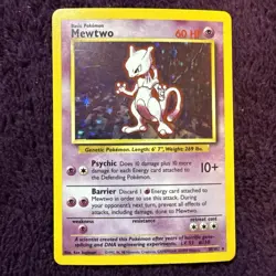 Mewtwo 10/102 Pokemon TCG 1999 Base Set Holo Unlimited Rare - Image 1