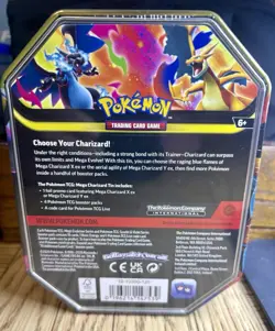 Pokemon TCG: Mega Charizard Y ex Tin, Brand New/Factory Sealed ✅ - Image 2