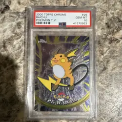 Pokemon Raichu 2000 Topps Chrome #26 Collectors Edition PSA 10 - Image 1