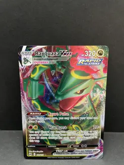 💥 2023 Pokemon SWSH Crown Zenith Rayquaza VMAX Rare Holo # 102/159 - Image 1