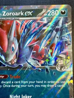 N's Zoroark Ex 98/159 - Journey Together - HOLO DOUBLE RARE - 2025 Pokemon TCG - Image 2