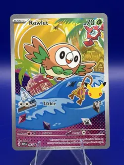 Rowlet, Litten & Popplio First Partner Illustration Collection Promo Set Pokemon - Image 2