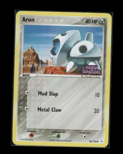 Aron - 58/110 - Pokemon Ex Holon Phantoms Reverse Holo LP - Image 1