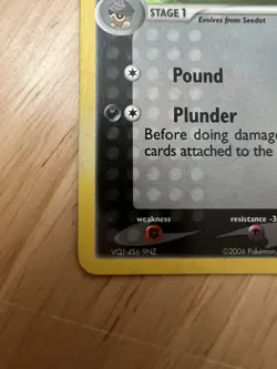 Pokemon Nuzleaf 41/92 Legend Maker Reverse Holo LP - Image 4