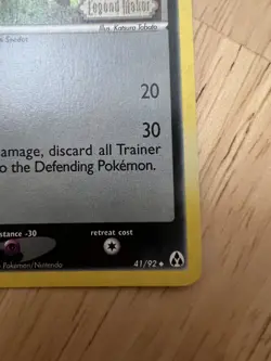 Pokemon Nuzleaf 41/92 Legend Maker Reverse Holo LP - Image 5