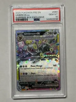 PSA 10 Umbreon EX, Stamped 2025 Surprise Box, Pokemon TCG - Image 1