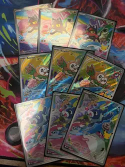 Pokemon First Partner Collection Alolan Starters - Litten, Rowlet, Popplio - Image 1