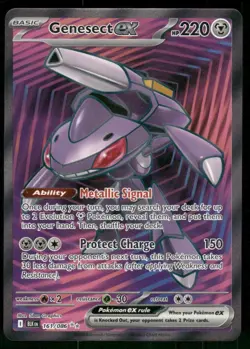 2025 Genesect ex 161/086 Ultra Rare Holo NM SV: Black Bolt Pokemon - Image 1