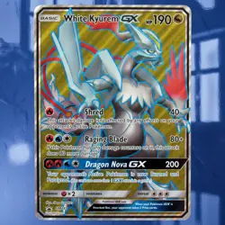 Pokemon White Kyurem GX #SM141 Holo Jumbo Black Star Sun & Moon Promo NM-MINT - Image 1