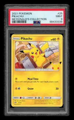 2021 Pokemon Mcdonald's Collection: # 25 Pikachu PSA 9 MINT - Image 1
