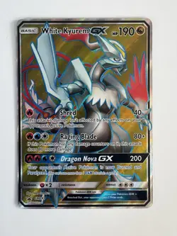 Pokemon White Kyurem GX SM141 Gold Full Art Promo Holo NM/Mint - Image 1