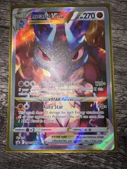 Pokemon Lucario VSTAR SWSH291 Sword & Shield Promo Full Art Holo VSTAR - Image 1