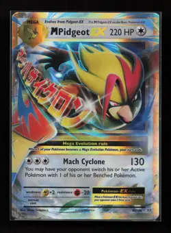 M Pidgeot EX 65/108 Holo Rare EX Evolutions Pokemon Near Mint - Image 1