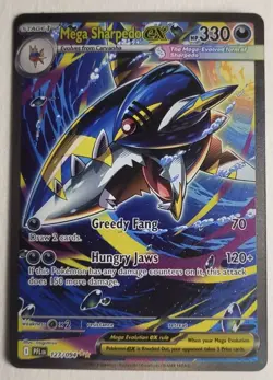 Pokemon Phantasmal Flames Mega Sharpedo Ex 127/094 Special Illustration Rare - Image 1