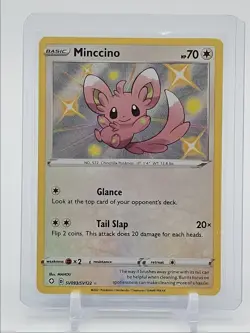 MINCCINO 2021 POKEMON SWSH SHINING FATES SHINY ULTRA RARE SV093/SV122 Q5537 - Image 1