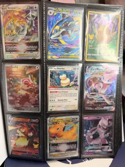 Pokemon TCG Card Collection Binder Rare Holo Cards - Image 1