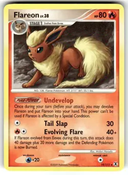 Flareon 19/111 Rising Rivals Non Holo Pokemon Card NM - Image 1