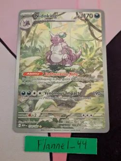Pokemon TCG Nidoking Scarlet & Violet 151 Illustration Rare Card 174/165 - Image 1