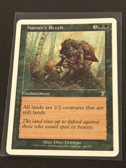 7th Edition Nature's Revolt MTG Magic the Gathering NM - Image 1