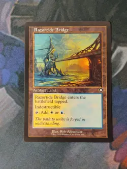 Razortide Bridge | RETRO | 7% Off 2+ | Brother's War | NM | MTG - Image 1