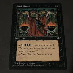 Dark Ritual (Ice Age) LP MTG Free Shipping - Image 1
