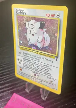 Pokemon TCG Clefairy #6/130 Holo Base Set 2 1999-2000 - Image 4