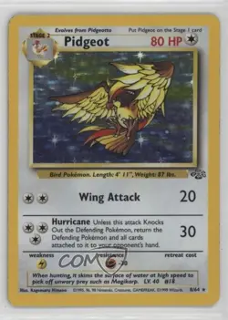 Pidgeot Holo Pokemon Jungle #8 1999 - Image 1