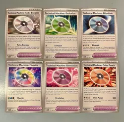 Pokemon Tool TCG Technical Machine Trainer Lot Scarlet & Violet 151 6 Cards - Image 1