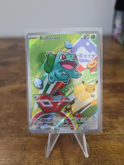 Pokemon Bulbasaur 037 First Partner Illustration Full Art Holo Promo - Image 1