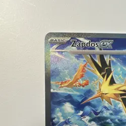 Pokemon TCG Zapdos EX Ultra Rare Full Art Holo 202/165 Sv151 Basic 200 HP - Image 2