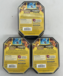 Lot of (3) Pokemon TCG Hidden Fates Raichu GX SEALED TINS - Image 2