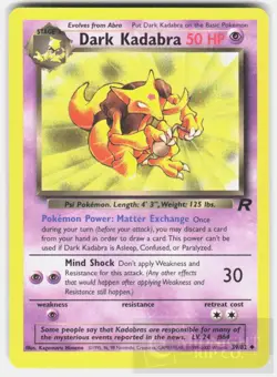 POKEMON DARK KADABRA 39 TEAM ROCKET UNLIMITED LP - Image 1