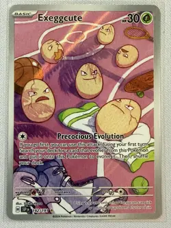Pokemon Exeggcute 192/191 Sv08: Surging Sparks Illustration Rare Holo English - Image 1