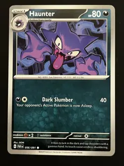 Haunter 056/091 Common NM Pokemon TCG Scarlet & Violet Paldean Fates - Image 1