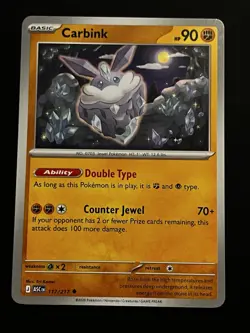 Carbink 117/217 Uncommon Regular - Pokemon TCG Ascended Heroes - NM - Image 1
